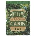 Recinto 13 x 18 in. Welcome to Our Cabin Plus Printed Garden Flag RE3458922